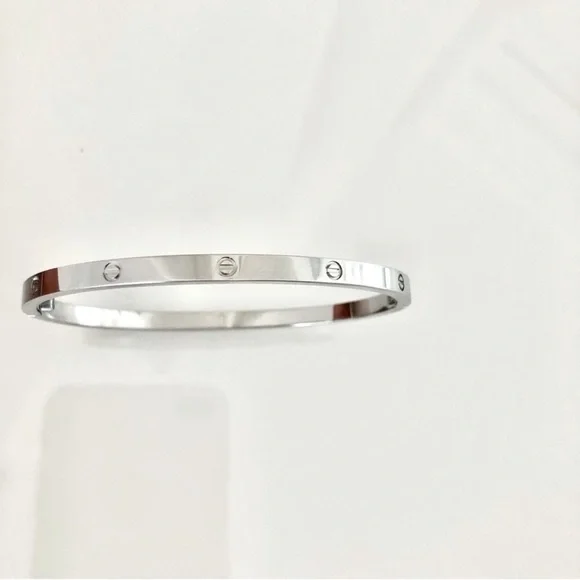 NEW Small Model Screw Cuff Bangle Love Bracelet with Screwdriver in Silver